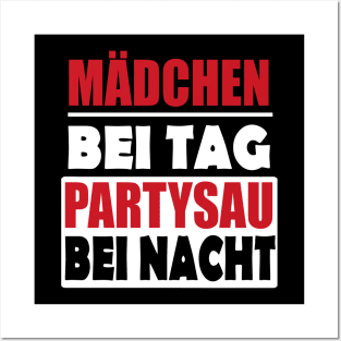 Party Frauenpower Betrunken Saufen Nacht Posters and Art